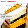 Drawer Slide Jig Cabinet Hardware Handle Installation Hinge Jig Drill Guide for Cabinet Furniture Mounting Tool