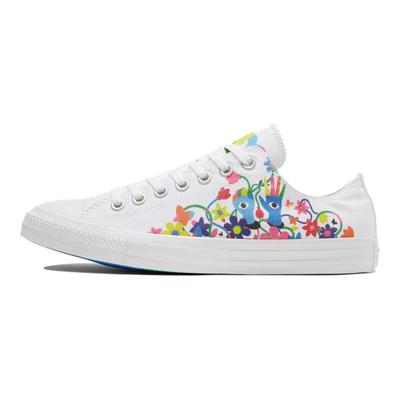 Chuck Taylor All Star Painted Comfortable Trend Low-Top Canvas Shoes Unisex White/Multicolour