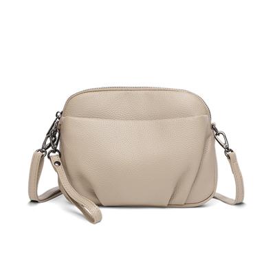 Borsa a Spalla da Donna Minimalista per Pendolari in Vera Pelle Borsa Quadrata Piccola Casual Borsa a Tracolla in Pelle di Vacchetta a Grana Superiore Multi-Tasca