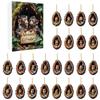 2026 Advent Calendar Animal Christmas Acrylic Car Hanging Ornament Cartoon Xmas Decor