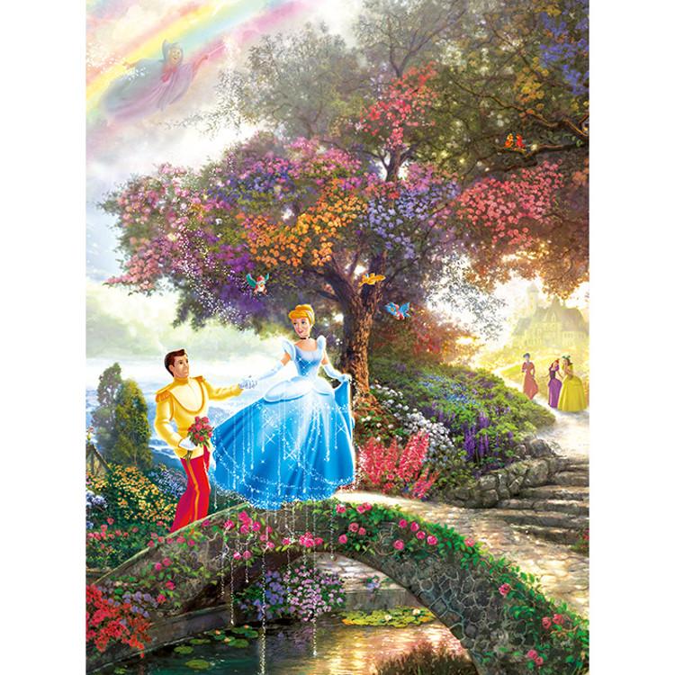 150-teiliges Puzzle - Aschenputtels wunderschöne Liebesgeschichte, geschrieben von Thomas Kinkade, beliebtes koreanisches Puzzle