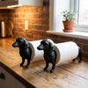 3D-gedruckter Hund Küchen-Taschentuchhalter Funktionale Dackel-Dekoration Ständer Badezimmer-Dekoration