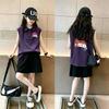 Girls' Korean Style Cotton Polo Collar Vest - Summer New Arrivals, Medium & Large Sizes, Casual Sleeveless Lapel T-shirt