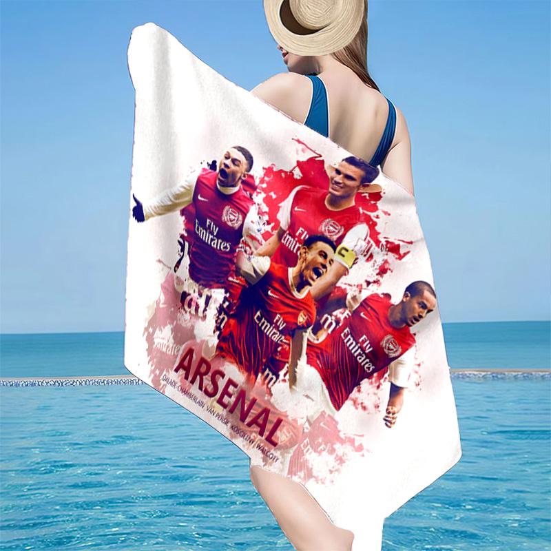 1PC Arsenal Celebration Moment Beach Towel - Soft, Absorbent Microfiber, Lightweight, Ideal for The Beach, Parties, Travel, Camping fan gifts