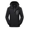 Men's 3-in-1 Detachable Outdoor Jacket - Autumn/Winter Workwear with Logo and Embroidery.