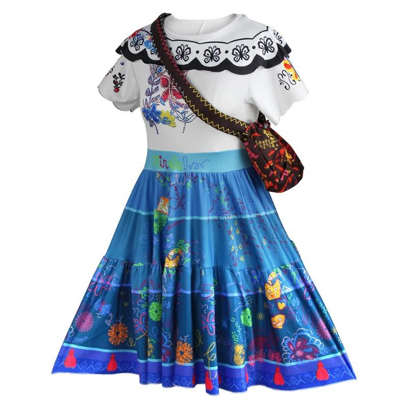 Magic full house cos children adult show clothes mirabe cosplay costume festival play dress skirt