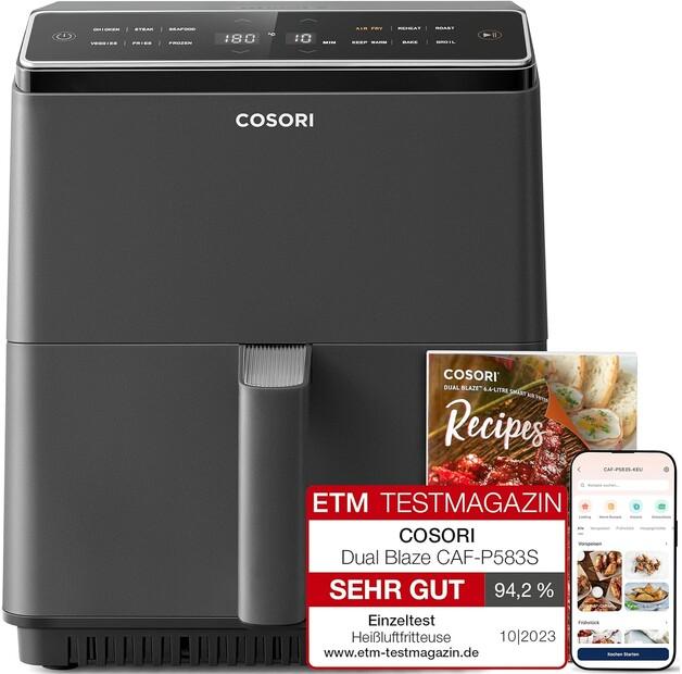 Фритюрница Cosori Dual Blaze 6.4l черная (CAF-P583S)