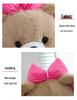 Pink Bow Fifi Bear Plush Doll - Cute Cartoon Animal Toy for Birthdays and Hugs
