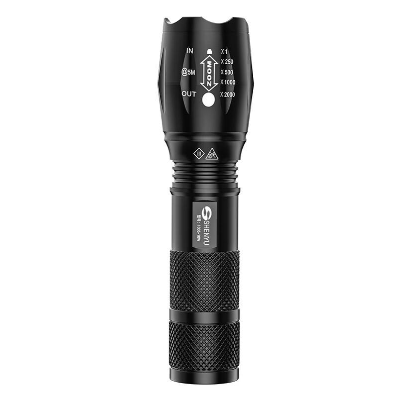 SHENYU Rechargeable LED Flashlight - Super Bright & Zoomable