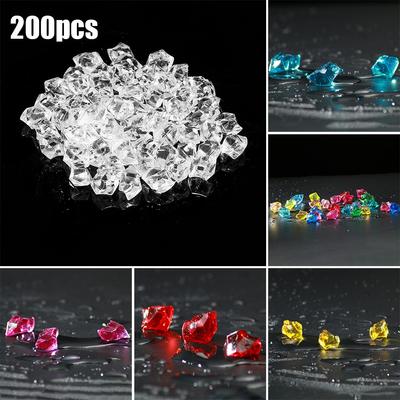 Acrylic Gem Stone Party 200pcs Decor Wedding Decoration