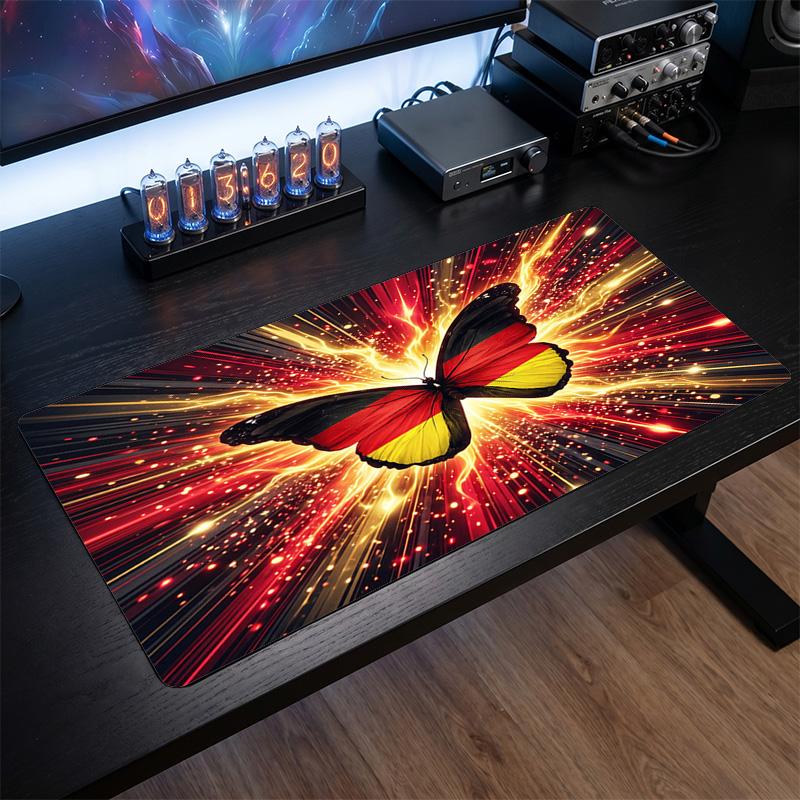 Belgium Football Crest Mouse Pad, Extended Non Slip Rubber Desk Mat for Gaming Office Laptop Fan Gift