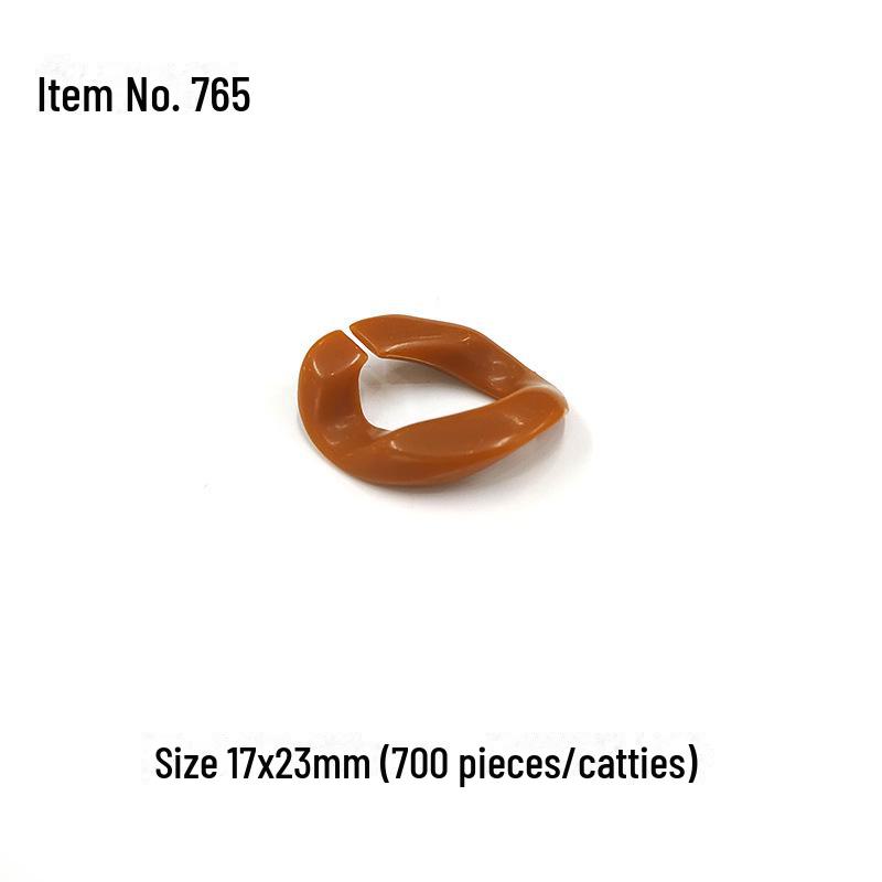 Catena Acrilica 17x23mm Colore Solido Opaco per Gioielli Fai-da-Te e Accessori per Capelli