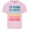 72nd Birthday 72 Year Old Unisexs Light Cotton TShirt