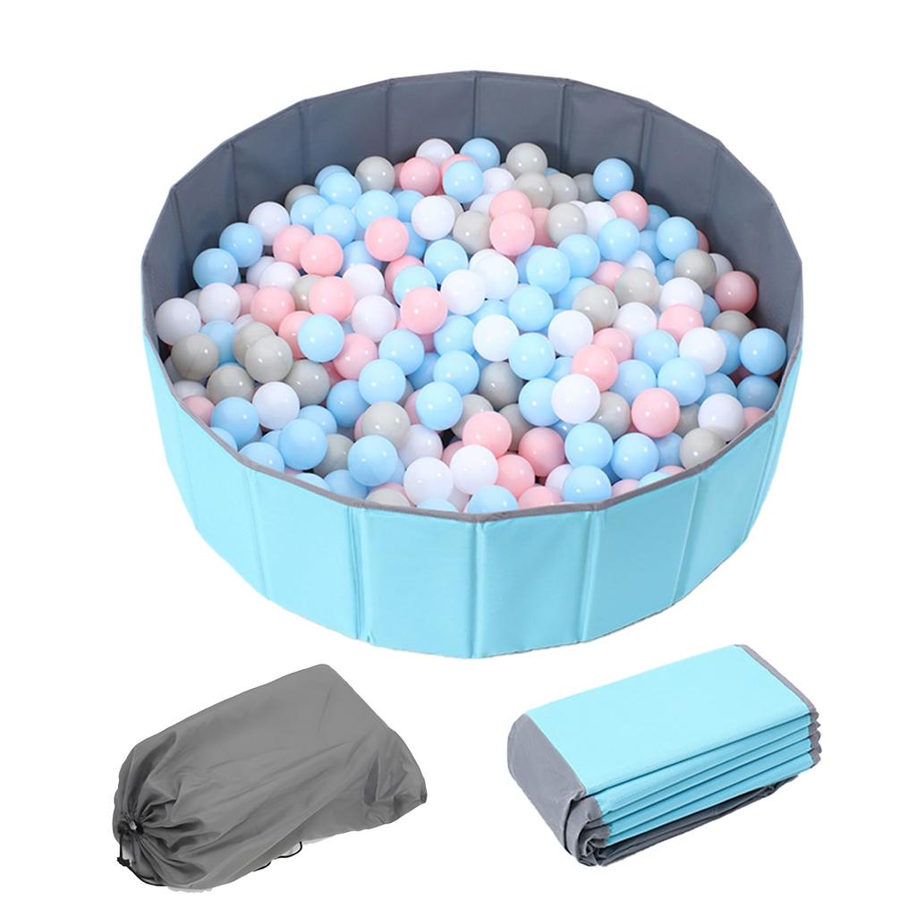 Foldable Ball PoolKids Playpen, 100x30cm (42x12in), No Balls, for Kids and Pets (Dogs and Cats), IndoorOutdoor Use, Portable Pet Fence with Storage