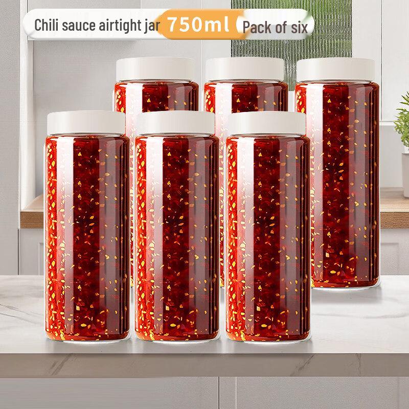 

Round Glass Storage Jars with Lids