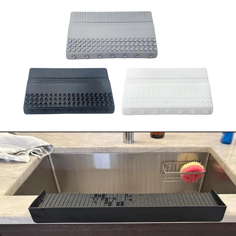 Silicone Sink Rim Splash Guard Protector Sink Splash Guard Kitchen Bathroom Sink Edge Splashing Water Baffle