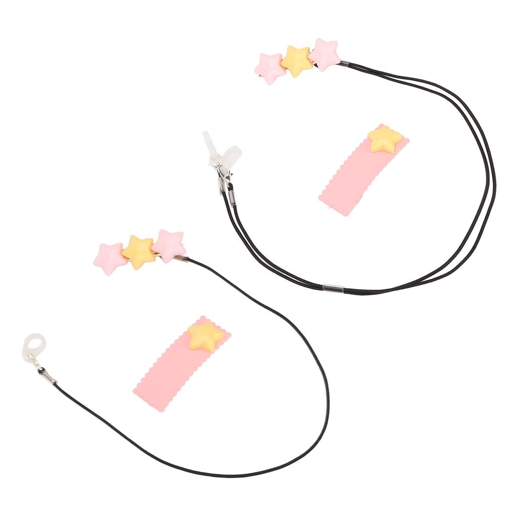 Deaf Aid Holder 3 Star Ornament Anti Lost Fashionable Durable Nylon Deaf Aid Clip for Children The S