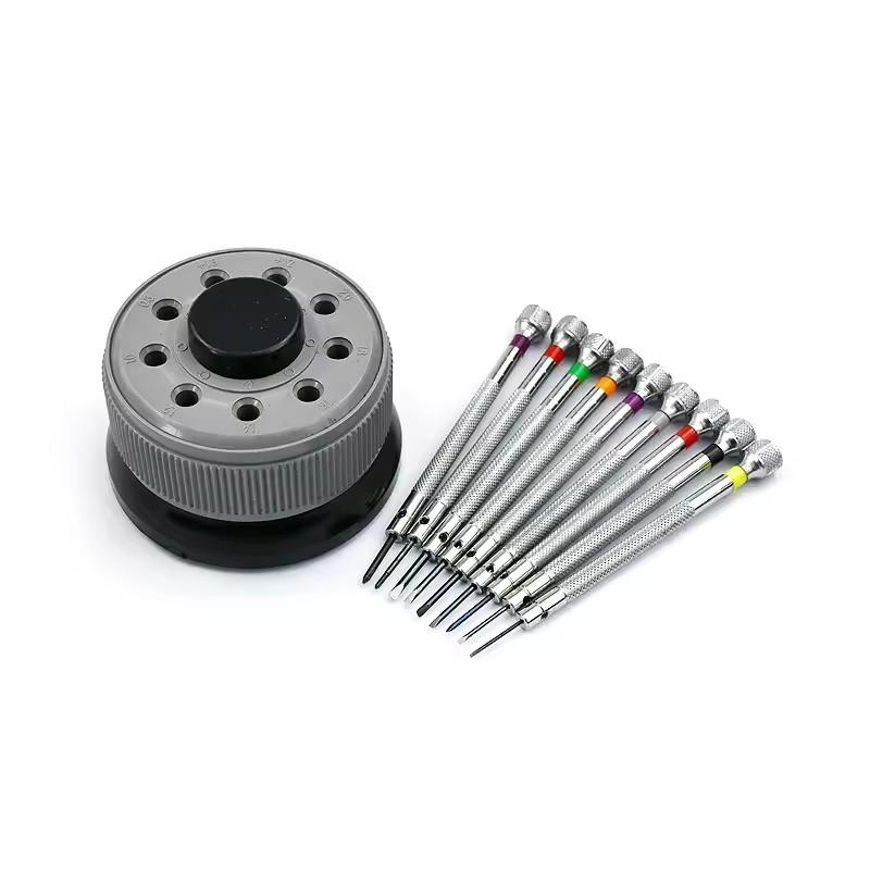 9pcs Stainless Steel Precision Screwdriver Set Watch Repair Tool Kit for Watchmaker Watch Glasses Flat Blade Assort Slotted Tool