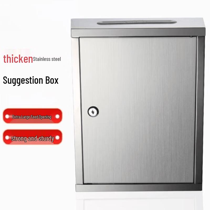 Aokewen Thickened Waterproof Stainless Steel Suggestion Box