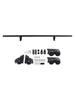 Rolling Library Sliding Ladder Hardware Kit with Brake 3.3FT Round Tube