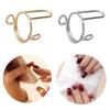 Set of 10 Open Nail Rings Elegant Fingertips Statement Jewelry Copper Material