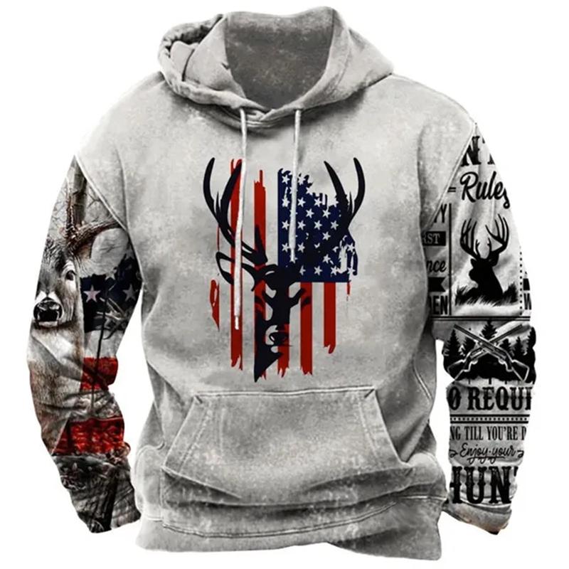ETST 012 Mode Amerikaanse vlag print hoodies voor mannen Hip Hop trend Harajuku Vintage kleding Lente en herfst Nieuw binnen Sweatshirts Oversized tops M