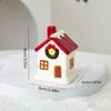 Casa de Férias de Cerâmica Display Alimentado por Bateria Peça de Destaque Festiva Para Decoração de Inverno Ornamento de Exibição de Inverno