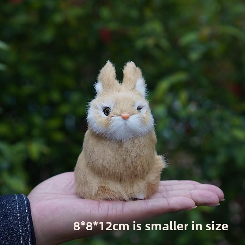 Farmhouse Plush Bunny Toy With Handcrafted Design For Home Decor And Photography Props