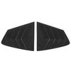 2Pcs Set Car Rear Side Window Louver Blinds Glossy Black Replacement for Mazda 3 Axela 4Dr Sedan 2020‑2021