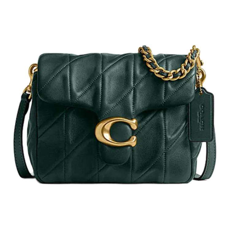 Coach Women's Green Tabby 17 Logo Flap Crossbody Bag Shoulder Bag Jungle- Cw628-B4for