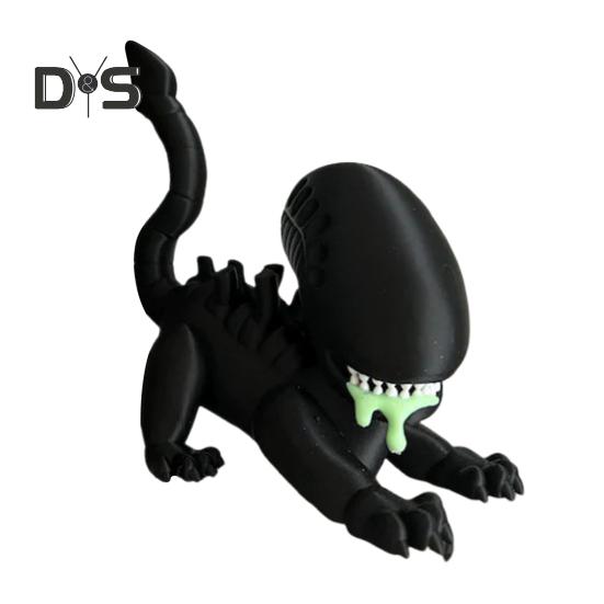 

Статуэтка сидящего инопланетянина, ужас, черные инопланетяне, статуэтка из смолы, скульптура инопланетного существа, украшение для домашнего офиса, орнамент F