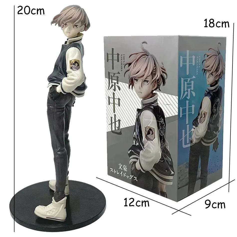 22cm Bungou Stray Dogs Anime Figure Youth Dazai Action Figure Nakahara Chuuya Figurine PVC Collection Model Doll Toys