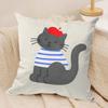 Cartoon Animals Cushion Cover Pillowcase Ultra Soft Skin Friendly Fabric Cloud Like Comfort  Concealed Zipper