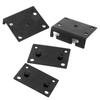 1 Set Adjustable Furniture Hardware Connector Black Bed Frame Bracket Hinge Bracket  Headboards