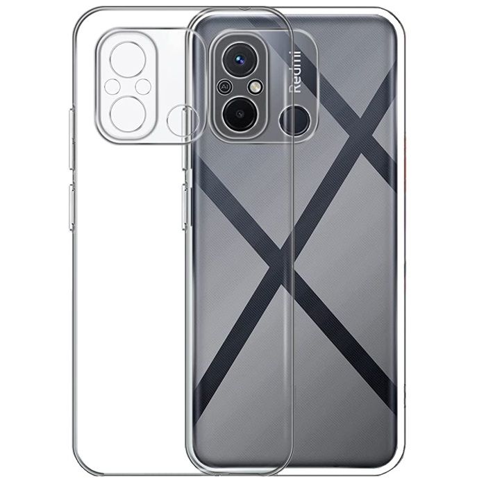 Coque et tour de cou pour Xiaomi REDMI 11A / REDMI 12C - TPU Souple Transparent Cordon Noir réglable Phonillico®