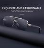 1PC high-end European and American half frame glasses fashionable sunglasses for men and women UV resistant