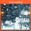 Christmas Decor Tree Pvc Stickers With Snowman Santa Snow House Decor Christmas