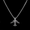 Women Pendant Titanium Steel Punk Korean Clavicle Choker Neck Jewelry Man Chain Necklace Airplane