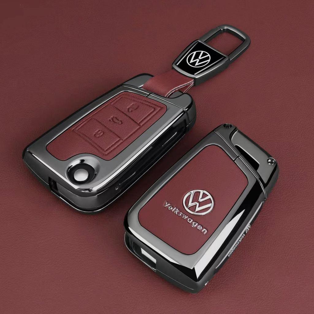 Etui na klucze do Volkswagen Teramont, Bora, Golf, Sagitar, Tayron, Magotan, T-Roc, T-Cross: Torba samochodowa i muszla klamry