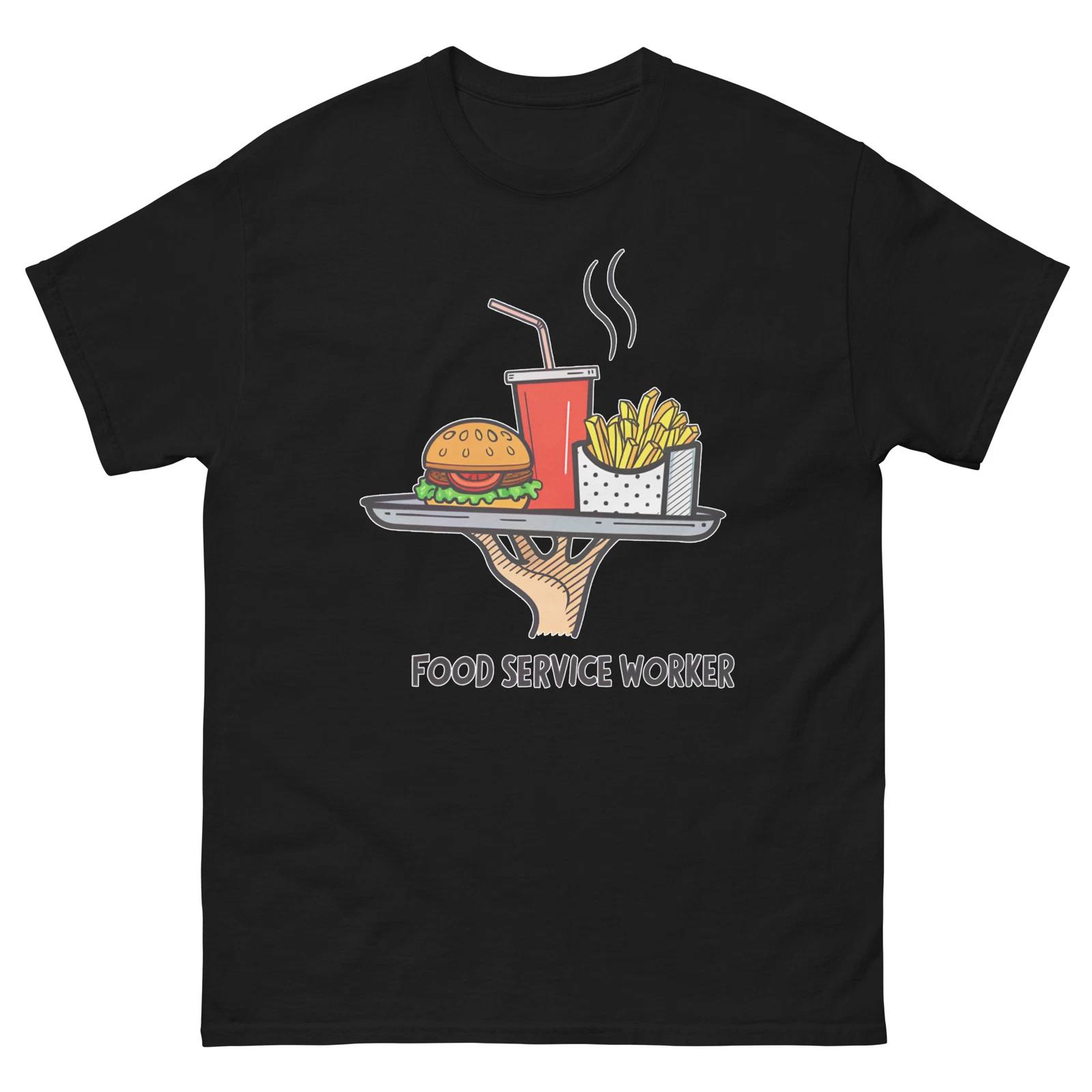 Food Service Worker Occupation Job Professional T-Shirt M