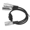 XLR Stecker auf Dual XLR Buchse Kabel Verlustarm XLR Y-Verteilerkabel für Lautsprecher Mikrofone DVD-Player