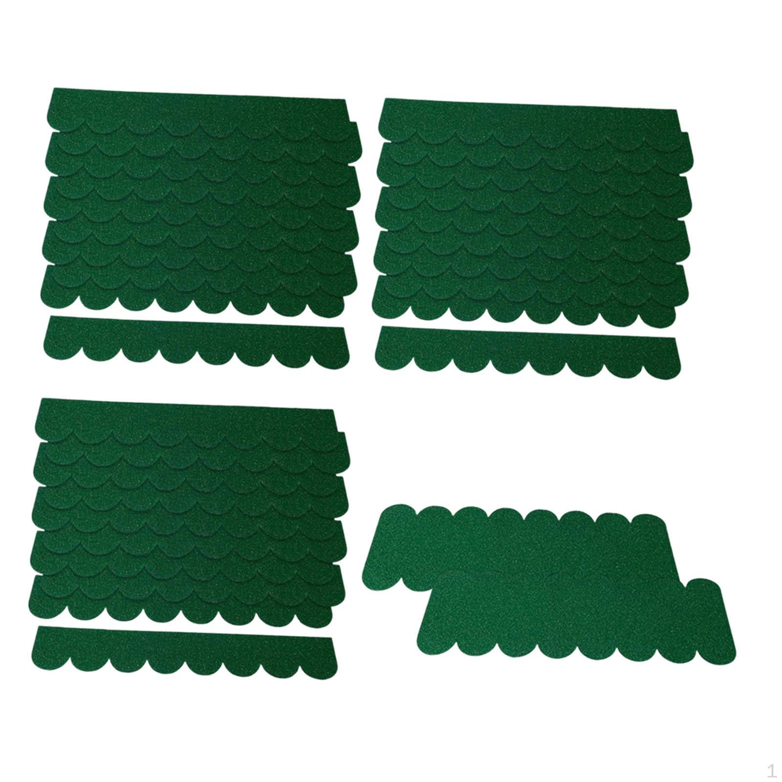 

Cloth Sheets Handmade Thick s Material Dollhouse Miniature Roofing for Kids Crafts and Sewing зелений