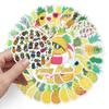 50 Pineapple Graffiti Stickers: Waterproof DIY Cartoon Fruit for Kids' Bottles & Suitcases