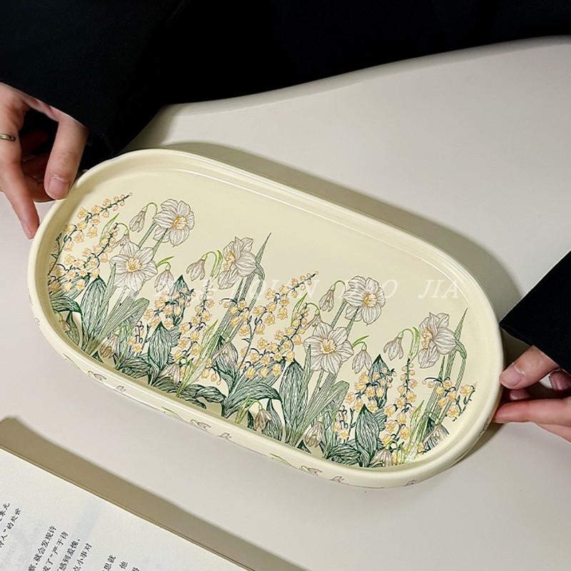 Retro Design Wind Chimes Flower Kettle Cup Set, Afternoon Tea Ceramic Cup, High-End Sense, Large-Capacity Teacup With Lid