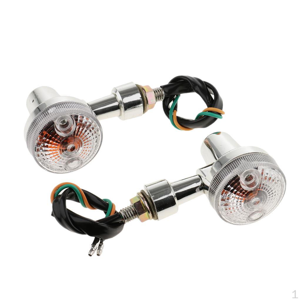 

1 пара круглих індикаторів для мотоциклів, універсальних мигалок для Type 4