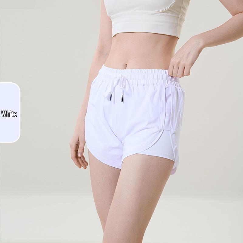 

Женские быстросохнущие шорты для йоги из двух частей с подкладкой и карманами Medium