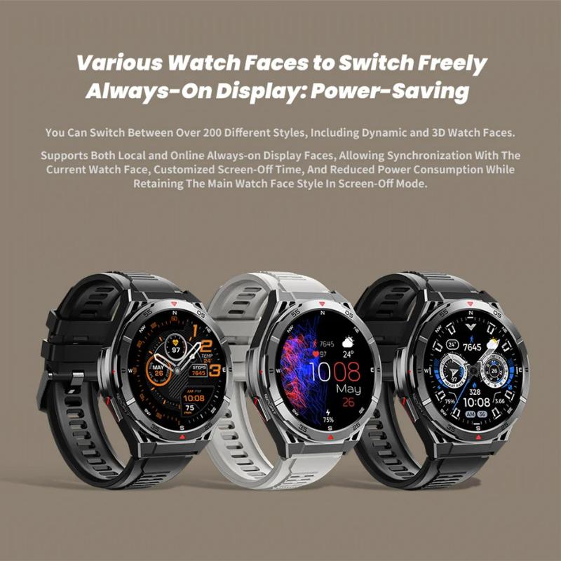 2025 New GPS Smart Watch Men Bluetooth Call 100+Sport GPS Track Watches Voice Assistant Waterproof Smartwatch For Android IOS