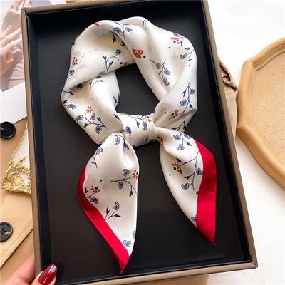 70x70cm Quadratischer Schal Damen Imitationsseide Haarband Foulard Damen Bandana Kopftuch Schals Stolen Kleiner Hijab