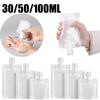 Bolsas de Higiene Pessoal Tamanho Viagem para Cosméticos Loção Shampoo Sabonete Líquido Garrafas Portáteis Reabastecíveis para Limpeza Facial e Essenciais de Viagem