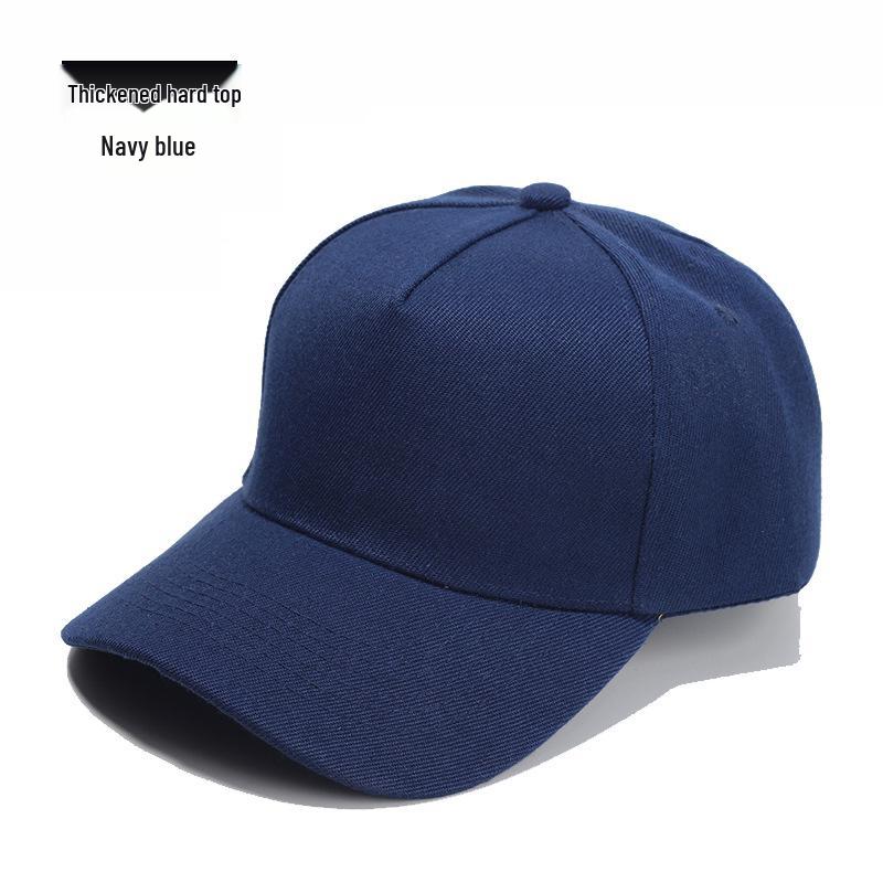Five-Panel Wool Baseball Cap with Hard Top and Sunshade